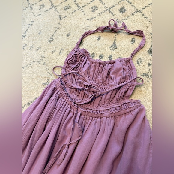 Free People Taking Sides Maxi Dress Lilac - Picture 7 of 10